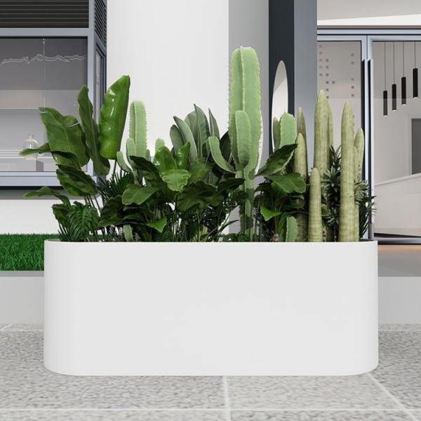 Modern decoration outdoor planters custom white flower pots