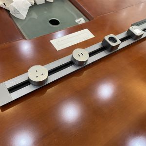 Quality Smart Office Desk Power Track Embedded System with 5V 2.1A Output and CE Certification for sale