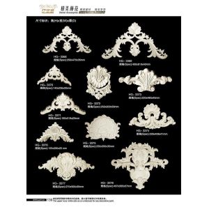 PU Onlay Scroll Polyurethane Ornamental Mouldings with Light Function 2400*107