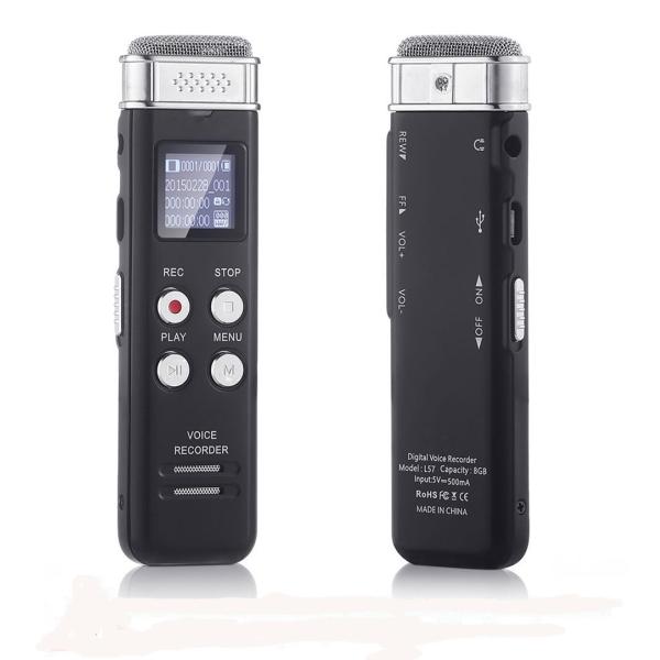 8GB Digital Audio Voice Sound Activated Recorder Dictaphone with MP3 Player /