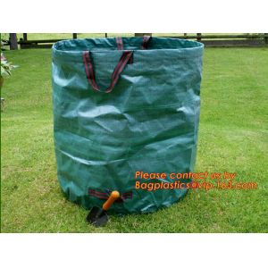 Reusable Gardening Bag with Lid Pop Up Bag, Pop Up Garden Bags for Leaf, Garden