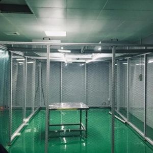 H14 HEPA Soft Wall Cleanroom Booth Portable Easy Assembled With Laminar Flow FFU