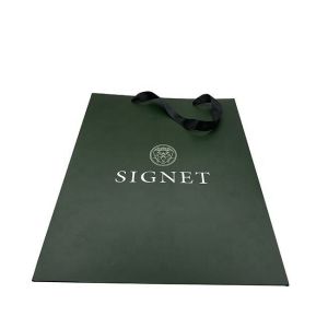 Customized Gift Jewelry Paper Bags with Logo and Handles