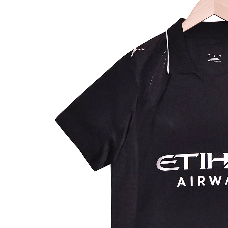 Manchester City 2025-2026 Season Away Black Jersey Group Customization