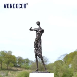 Abstract Person Holding Bird Outdoor Metal Sculpture bronze 160cm