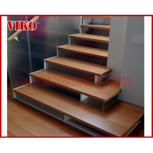 Double Steel Plate Staircase VK27S ,Stainless Steel,Power Coated,Wooden ，Beech