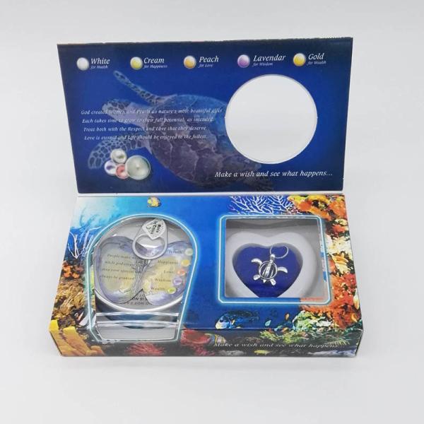 DIY Creativity Genuine Pearl in Oyster Love Pearl Necklace Kit with Turtle Shape Cage Pendant