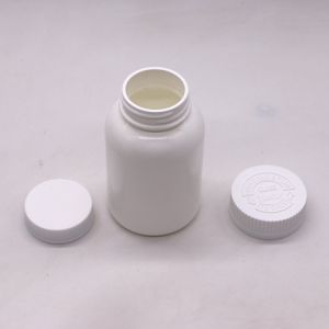 HDPE Plastic Tablet Capsule Storage Supplement Bottle with Child Resistant Lids