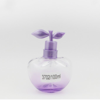Buy 100ml crystal apple perfume glass bottle plastic cap at wholesale prices