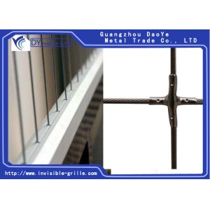 Anti Rust Invisible Grilles Stainless Steel Wire Material