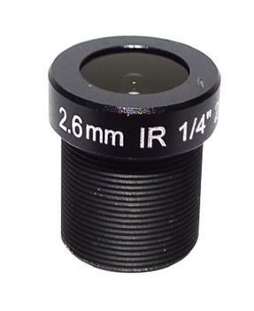 Buy 2.0 Megapixel Fixed M12 Lens 2.6mm 122 Degree 1/4 inch For CCTV camera at wholesale prices