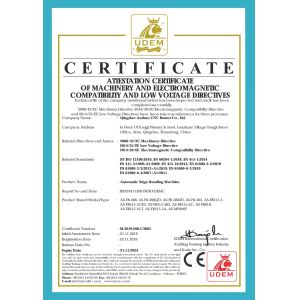 Qingdao Aoshuo CNC Router Co., Ltd. Certifications