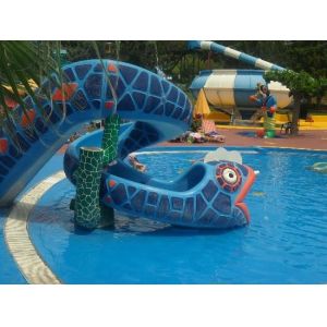 Outdoor Water Amusement Park Play Area Carnivals Water Toys Snake Fiberglass