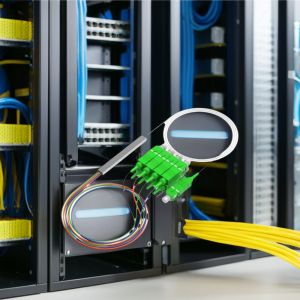 FTTH Optical PLC Splitter 1x8 ABS Box SC APC Steel Tube Connector for Communicat