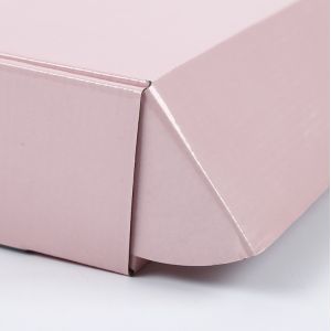 Wholesale custom logo foldable pink corrugated product packaging box aircraft