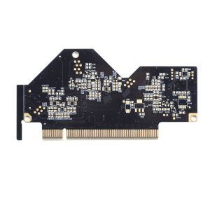 5mil Rapid Black Quick Turn Printed Circuit Boards Gold Finger Plating FR4 TG150