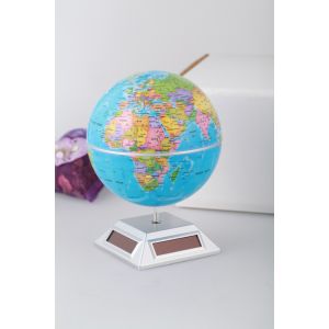 Customized Rotating Solar Powered Globe Teaching Resources Desk Toys