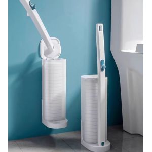 Disposable Toilet Brush with Ergonomic Handle for Hygiene Cleaning