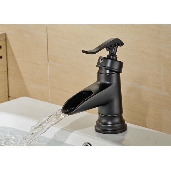 Buy ROVATE Antique Black Painting Bathroom Basin Faucets Classic Single Handle at wholesale prices