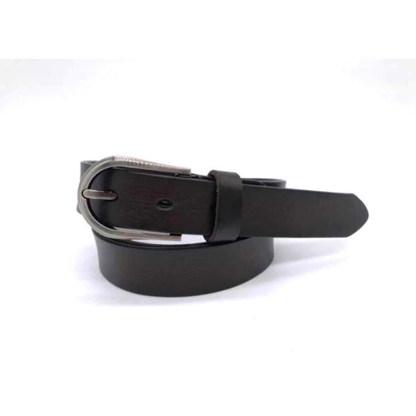 Buy Long Buckle Black 125cm Womens Genuine Leather Belt at wholesale prices