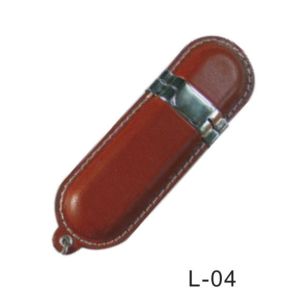 Leather Pen Drives 4GB 8GB with Keychain Free Printing Logo