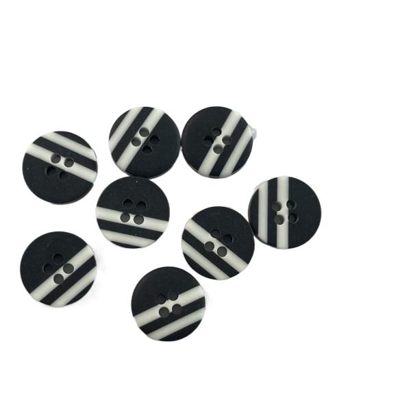 Plastic five Combo Buttons 4 hole with 18L For Sewing Shirt Blouses