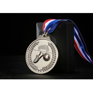 Double - Sided Metal Custom Sports Medals , Kids Football Medals Customs Service