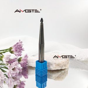 Anti Chipping 2 Flutes Tapered Carbide End Mill For Deep Cavity Mold Cutting