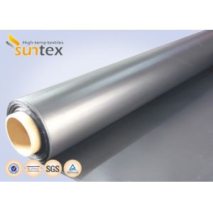 Neoprene Rubber Black Coated Fiberglass Fabric 0.45 mm Thickness