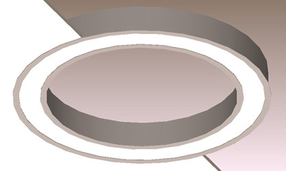Quality 9331lm Round Linear Light 5000K-6500K Modern Linear Suspension Lighting for sale