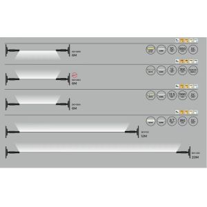 LED Skyline Linear Light AC100 - 240V / 24V / 12V LED Cob Steel String Light