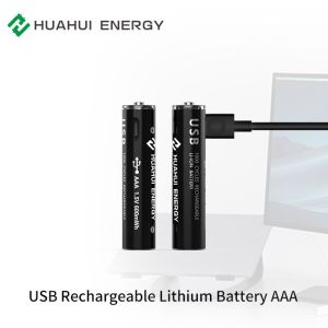 1.5V USB Cylindrical Rechargeable Battery with Work Temperature -20C to 60C
