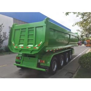 China CIMC lowest Price 50 40 Ton Side Tipper 3 4 Axles Dump Truck Trailer For