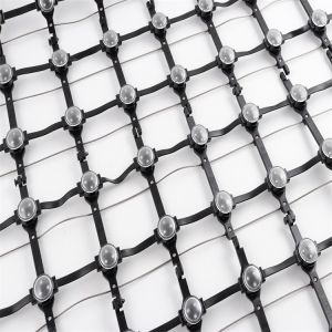 P50 Pixels Mesh Led Screen Display IP67 SMD3535 DC12V 80W RGB LED Net Screen