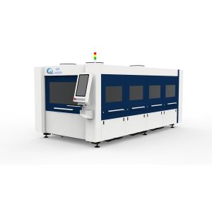 Fully Enclosed Sheet Metal Laser Cutting Machine Longitudinal Single Platform