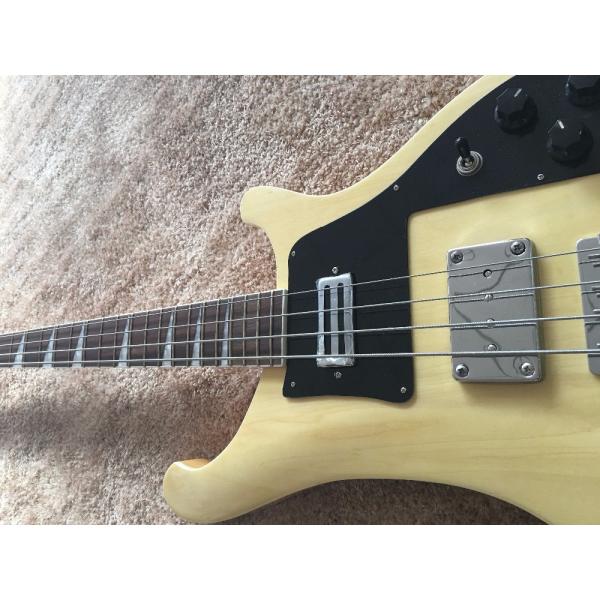 RIC BASS GUITAR 4003 Natural color set in neck Rosewood fingerboard shark inlay with custom bridges