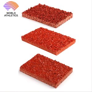 High-Traction Rubberized Athletic Track Surface By Professional Competition