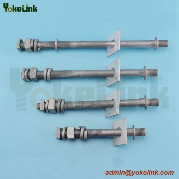 post insulator pins voltage forged steel pins upset bolt cross arm pins line post stud H.D.G