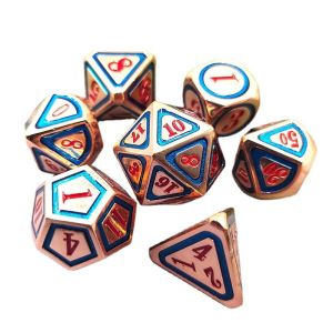 Quality DND RPG Solid Metal Dice Suits Electro Swimming Technology Wandering Earth for sale