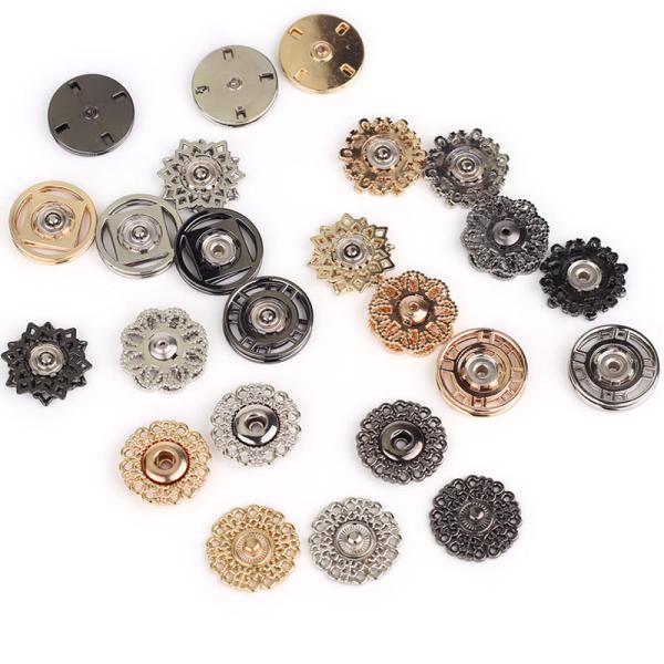 2020 High quality new design fancy metal alloy press sewing snap buttons