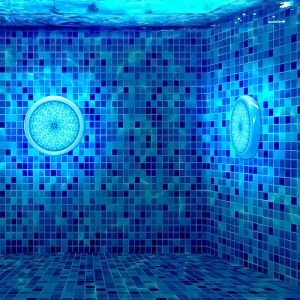 Plastic 220MM 12V Fiberglass Pool Light Underwater Resin Filled