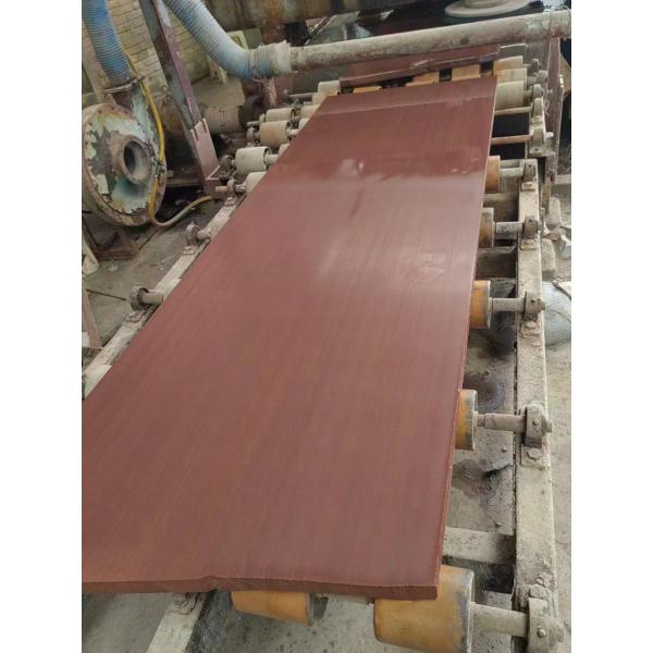Customized Honed Finish Red Sandstone Paving Slabs With Wood Pattern