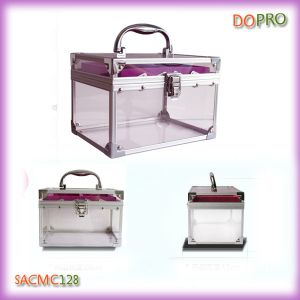 Small Plastic Cosmetic Cases Clear Jewellery Plastic Boxes (SACMC128)