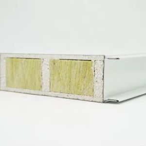 950mm 1150mm Width MGO Rock Wool Sandwich Panel For Hospital Cleanroom