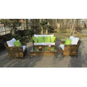 4pcs PE wicker patio sofa furniture