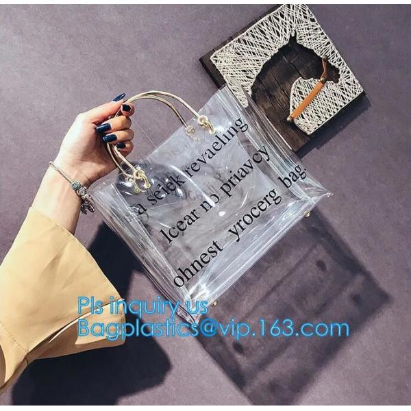 Cheap PVC Single Shoulder Bag for Girl, summer hot sale shoulder PU PVC transparent bag, coating shopping bag tote bag s