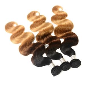 #T1B/4/27 Body Wave Remy Human Hair Bundles Sew In Weave Bundles Brazilian
