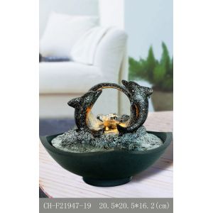Dolphins Living Room Indoor Waterfall Fountain