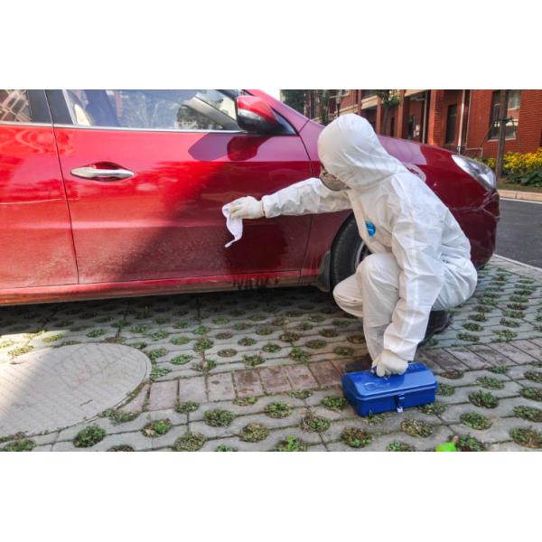 Anti - Bacterial Disposable Protective Coveralls For Full Body Protection