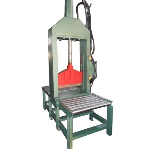 Single Knife Hydraulic Press Bale Cutter / Rubber Cutting Machine